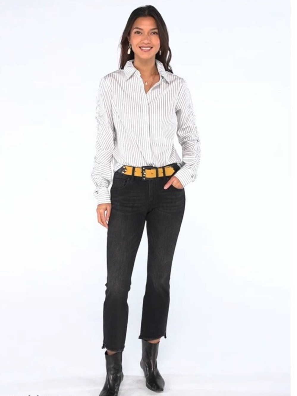 NWOT CAbi Linear Shirt